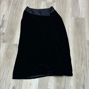 St Gillian Sport Elegant Black Velvet wraparound Skirt